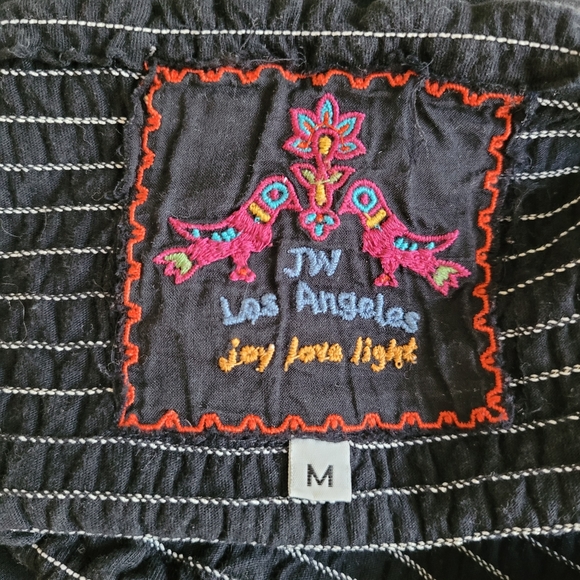 Johnny Was Los Angeles Black Embroidered Sundress Medium - Picture 6 of 6